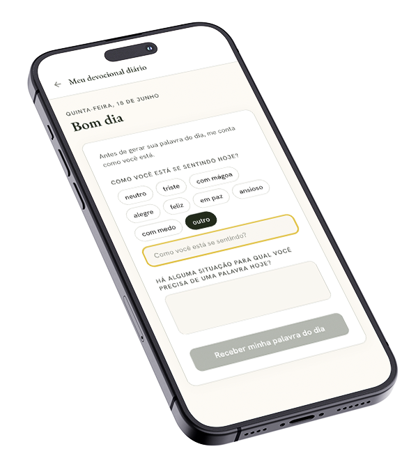 App Primeiro o Reino no iPhone